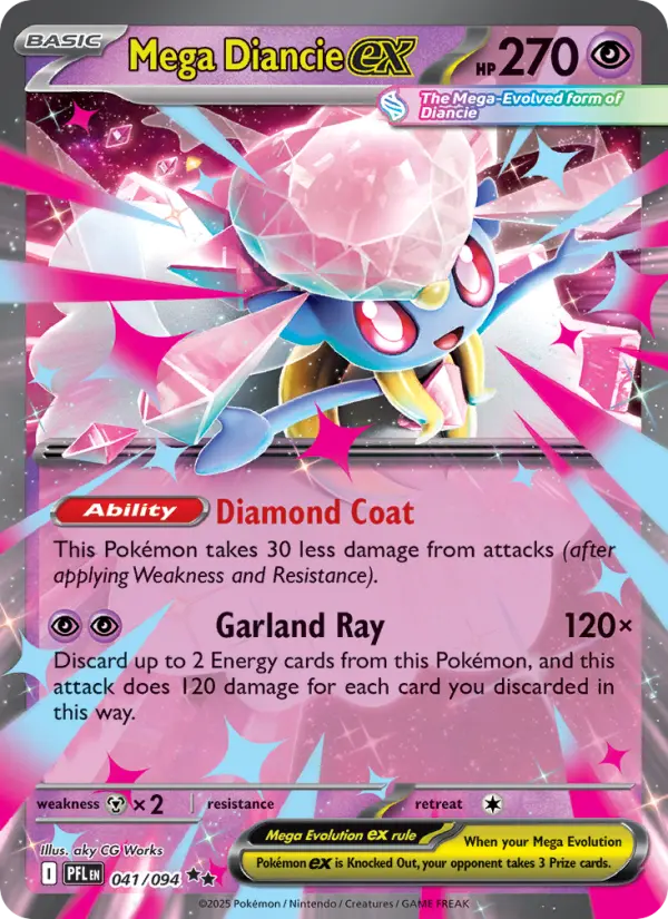 Mega Diancie ex (PFL) 041