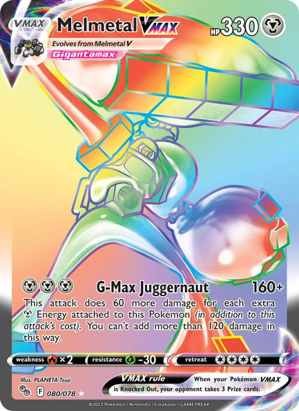 Melmetal VMAX Holo 080/78 Pokémon GO Pokémon Card
