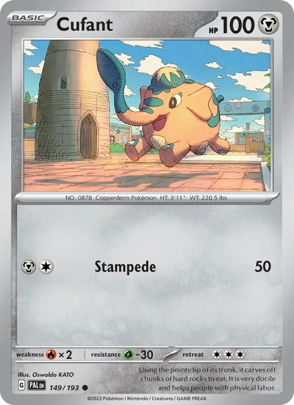 Cufant Non-Foil 149/193 Paldea Evolved Pokémon Card