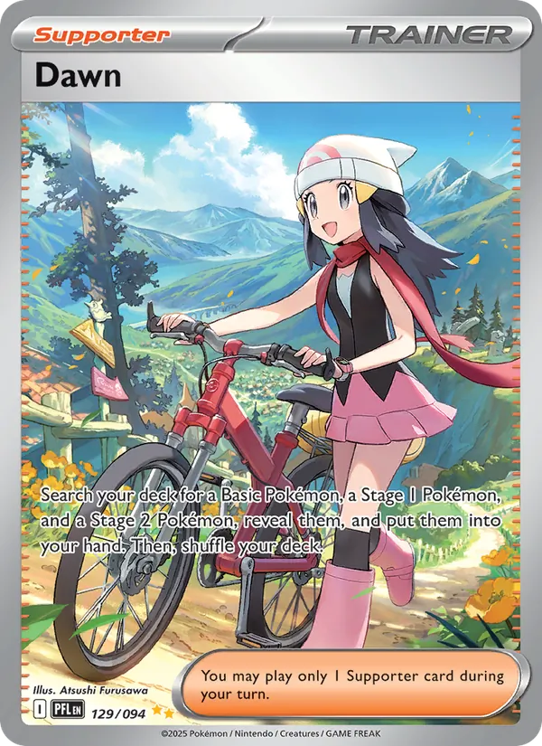 Dawn Holofoil 129/94 Phantasmal Flames Pokémon Card