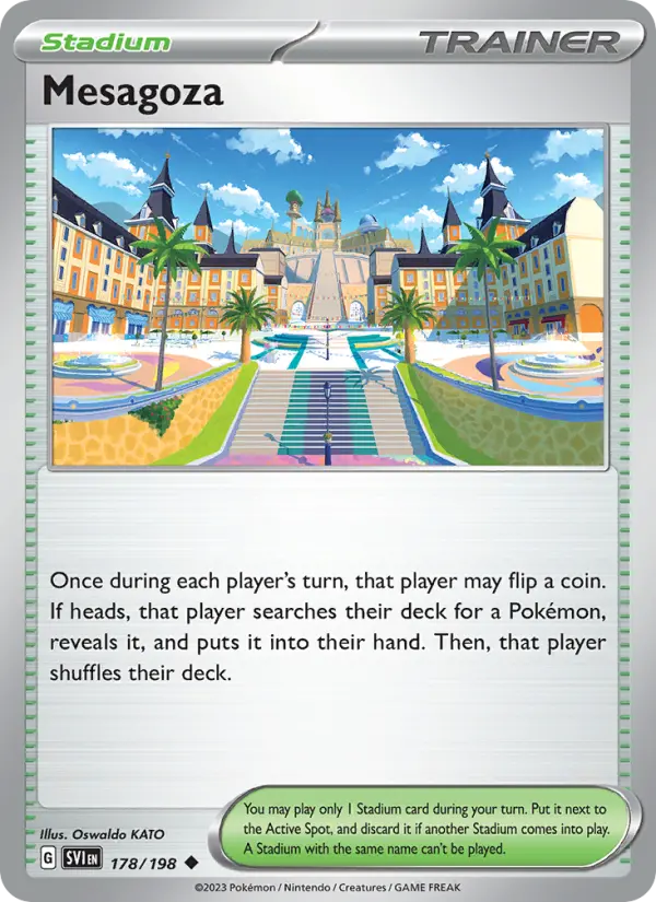 Mesagoza Non-Foil 178/198 Scarlet & Violet Pokémon Card
