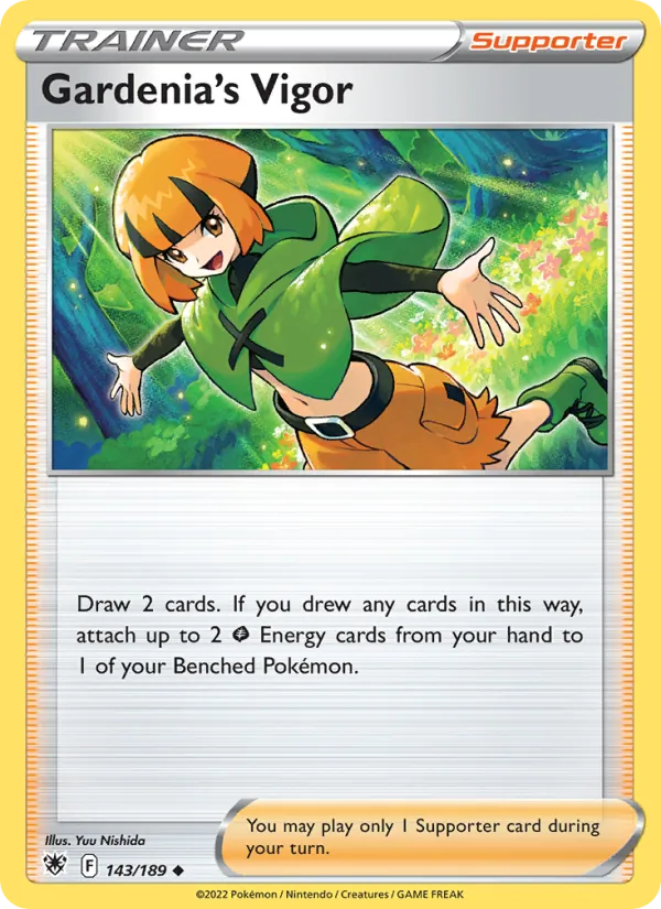 Gardenia's Vigor Reverse Holo 143/189 Astral Radiance Pokémon Card