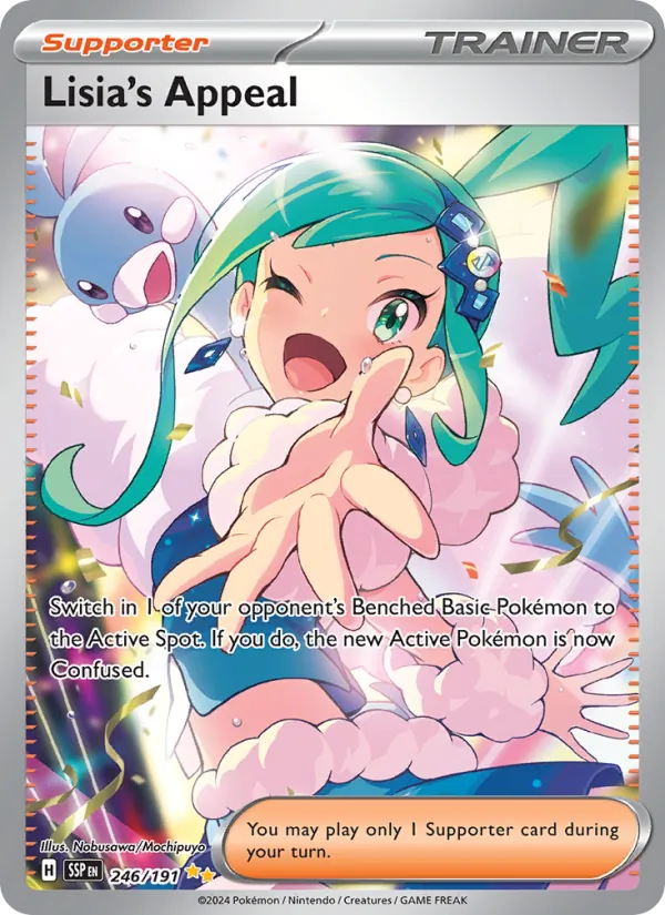 Lisia's Appeal Holo 246/191 Surging Sparks Pokémon Card