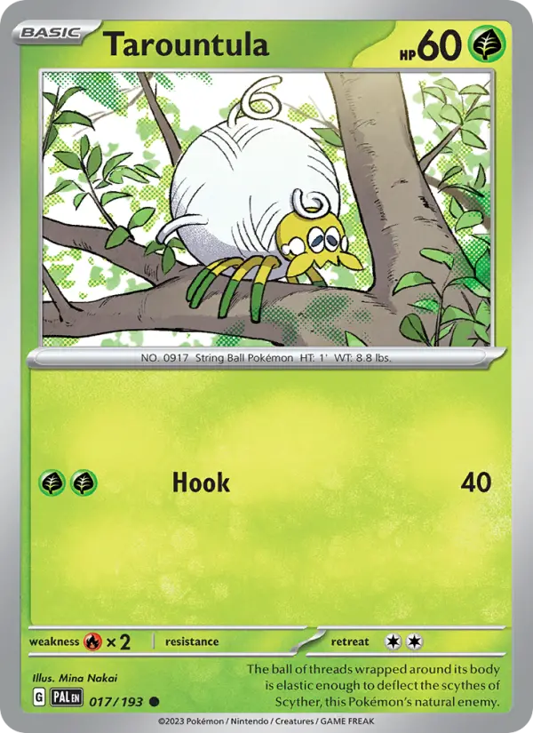 Tarountula Non-Foil 017/193 Paldea Evolved Pokémon Card