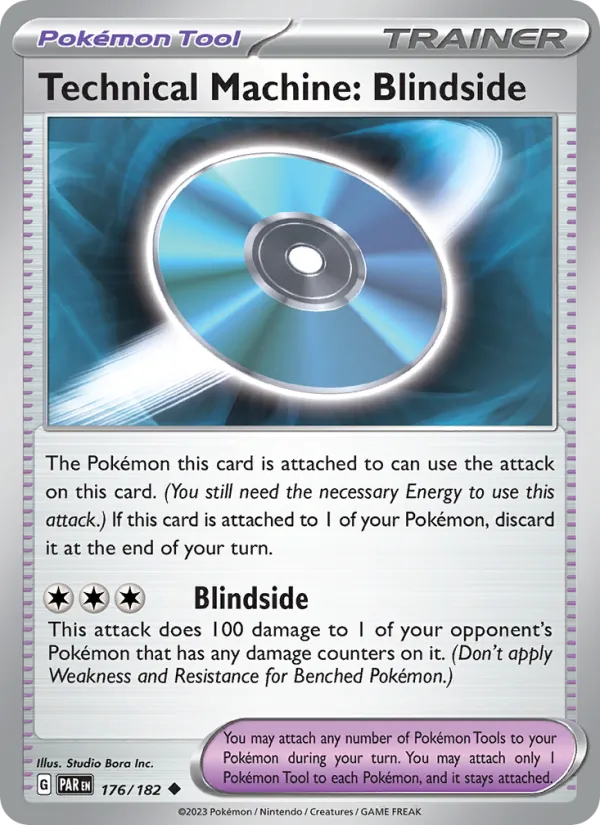 Technical Machine: Blindside Normal 176/182 Paradox Rift Pokémon Card
