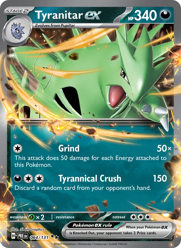 Tyranitar ex (PRE) 064