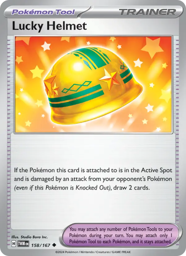 Lucky Helmet Reverse Holo 158/167 Twilight Masquerade Pokémon Card