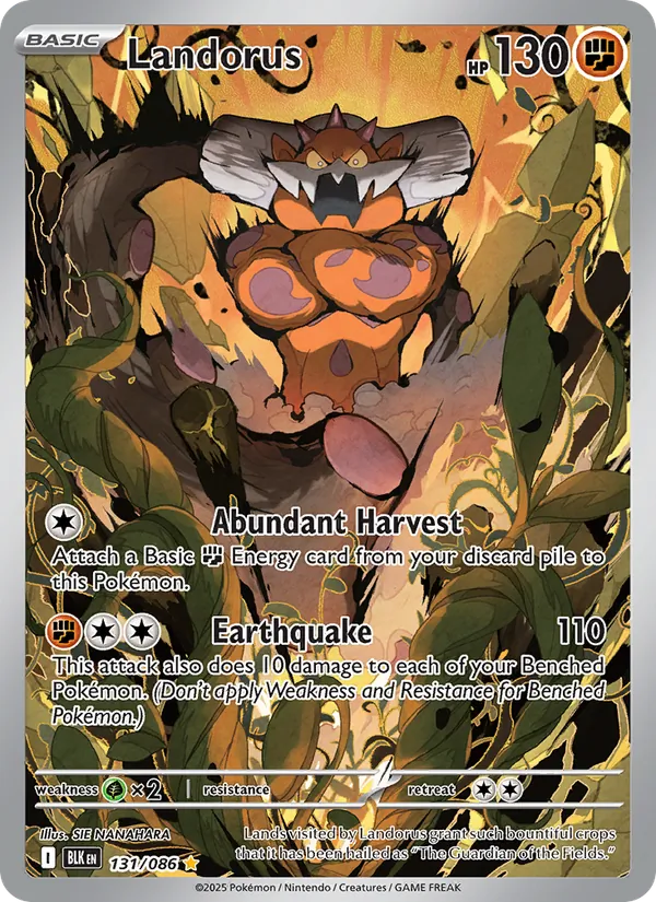 Landorus Holo 131/86 Black Bolt Pokémon Card