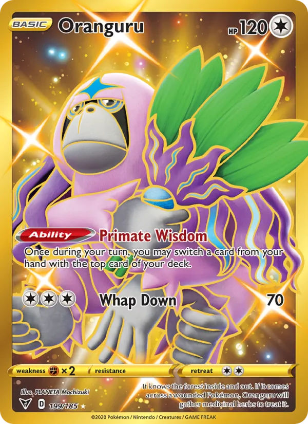 Oranguru Holo 199/185 Vivid Voltage Pokémon Card