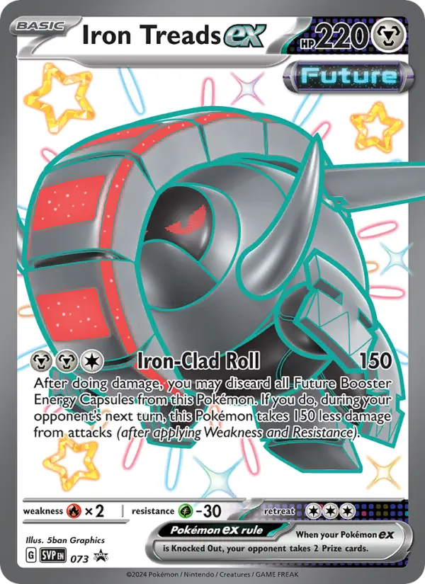 Iron Treads ex Non-Foil 073/225 SVP Black Star Promos Pokémon Card