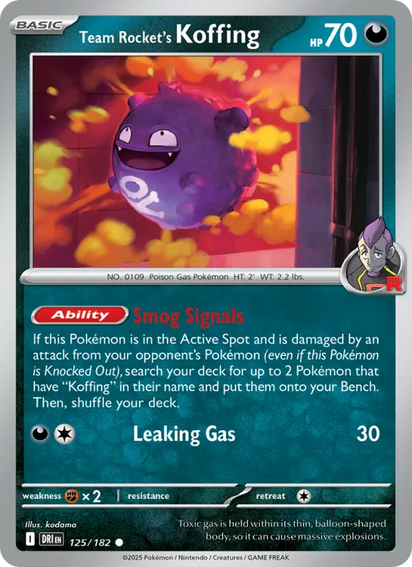 Team Rocket's Koffing (DRI) 125