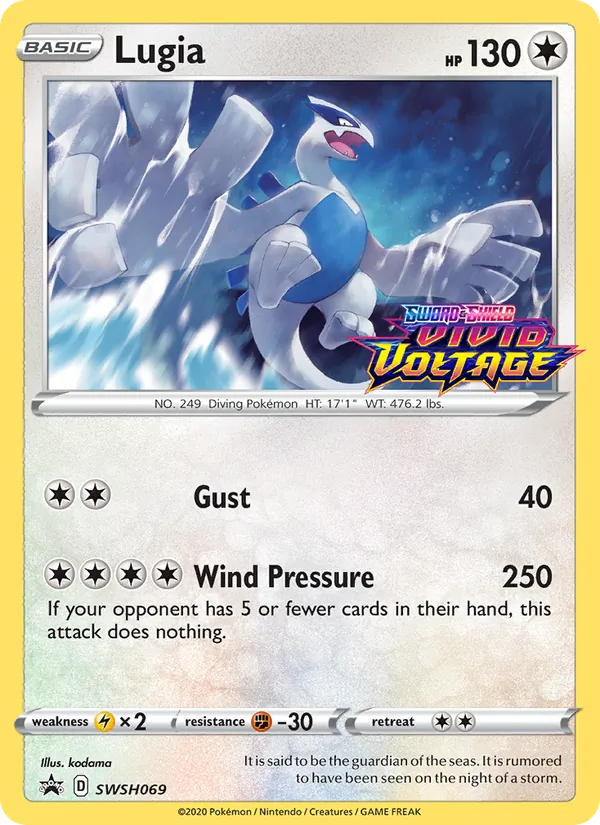 Lugia Holo WH069/307 SWSH Black Star Promos Pokémon Card