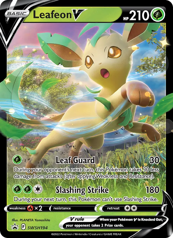 Leafeon V Holo WH194/307 SWSH Black Star Promos Pokémon Card