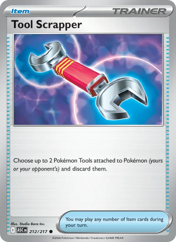Tool Scrapper Reverse Holo 212/217 Ascended Heroes Pokémon Card