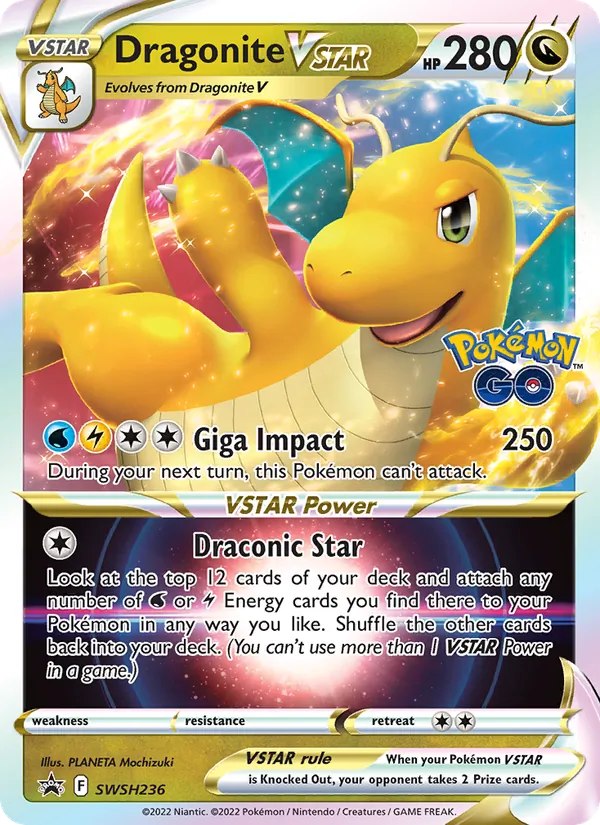 Dragonite VSTAR Holo WH236/307 SWSH Black Star Promos Pokémon Card