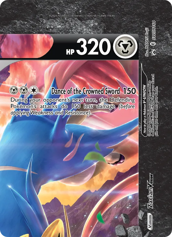 Zacian V-UNION Holo WH164/307 SWSH Black Star Promos Pokémon Card