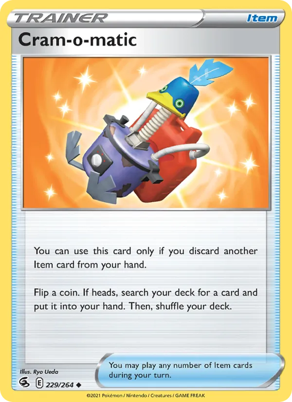Cram-o-matic Reverse Holo 229/264 Fusion Strike Pokémon Card
