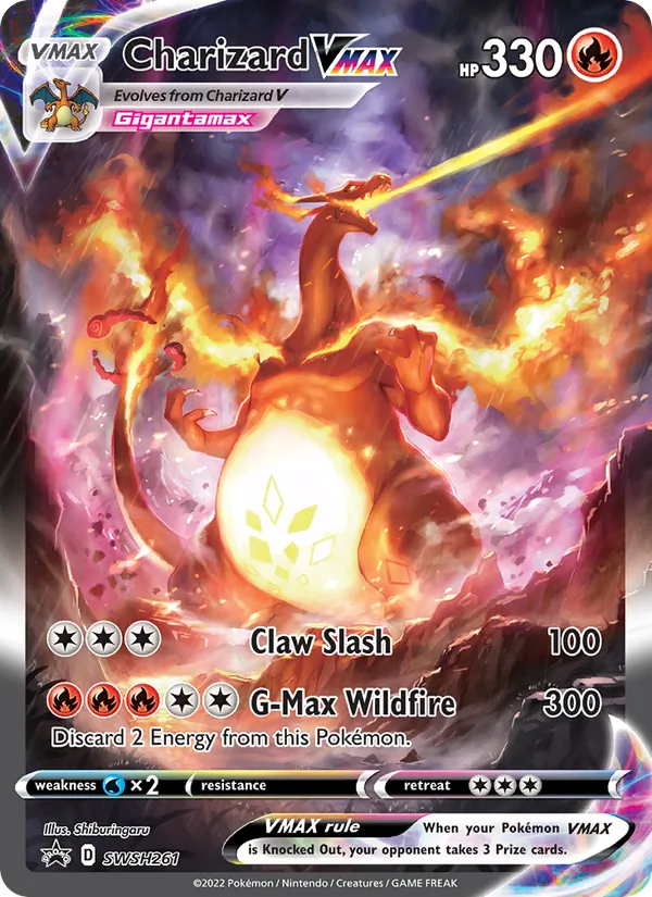 Charizard VMAX Holo WH261/307 SWSH Black Star Promos Pokémon Card