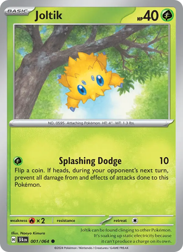 Joltik Non-Foil 001/64 Shrouded Fable Pokémon Card