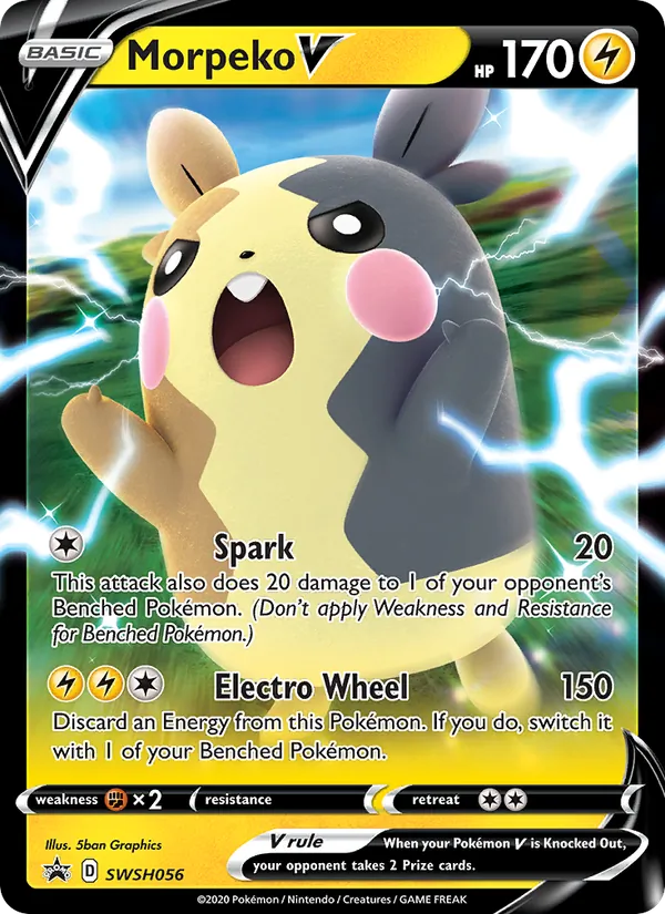 Morpeko V Holo WH056/307 SWSH Black Star Promos Pokémon Card