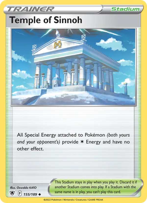 Temple of Sinnoh Reverse Holo 155/189 Astral Radiance Pokémon Card