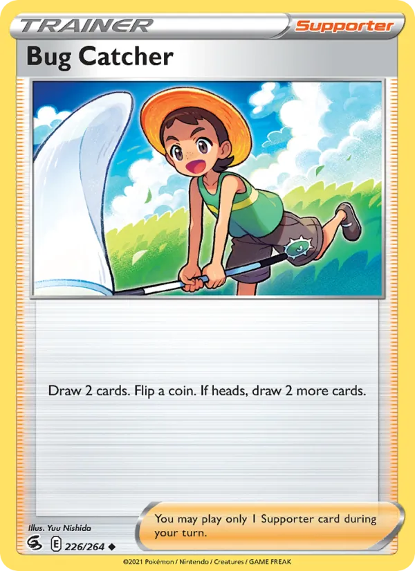 Bug Catcher Reverse Holo 226/264 Fusion Strike Pokémon Card