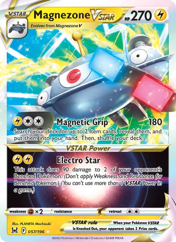 Magnezone VSTAR Holo 057/196 Lost Origin Pokémon Card