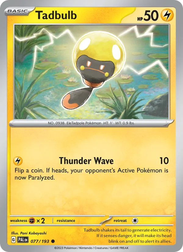 Tadbulb Normal 077/193 Paldea Evolved Pokémon Card