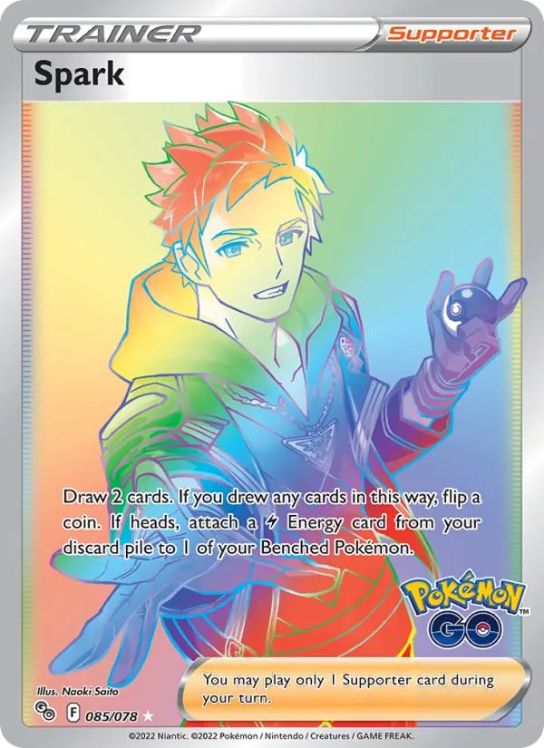 Spark Holo 085/78 Pokémon GO Pokémon Card