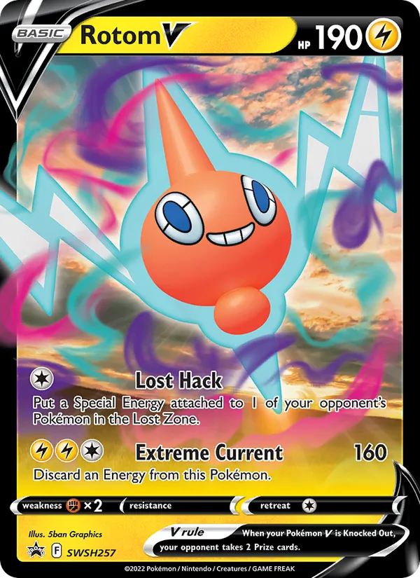 Rotom V Holo WH257/307 SWSH Black Star Promos Pokémon Card