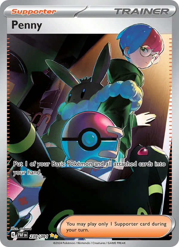 Penny Holo 239/91 Paldean Fates Pokémon Card