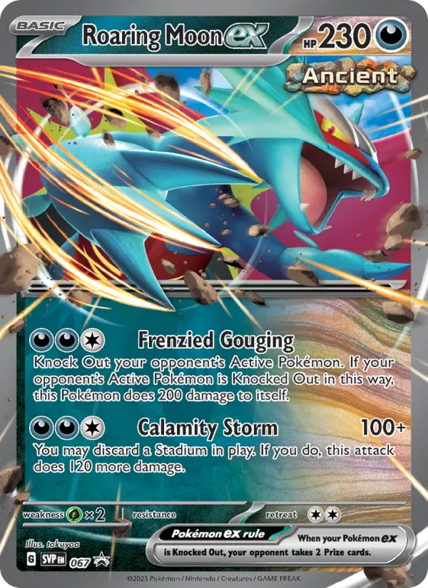 Roaring Moon ex Non-Foil 067/225 SVP Black Star Promos Pokémon Card