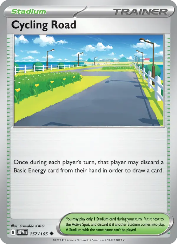 Cycling Road Reverse Holo 157/165 151 Pokémon Card