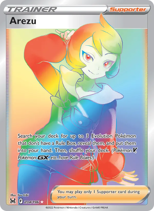 Arezu Holo 204/196 Lost Origin Pokémon Card