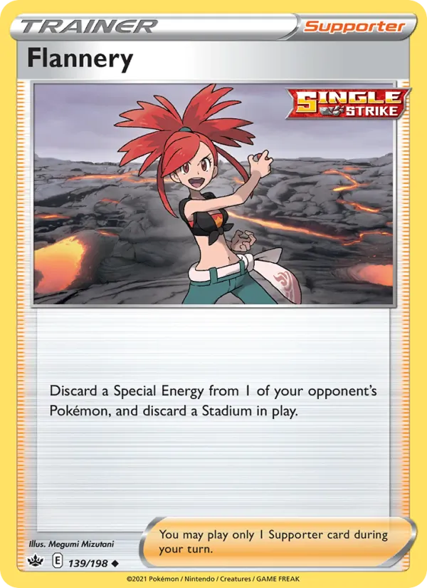 Flannery Reverse Holo 139/198 Chilling Reign Pokémon Card