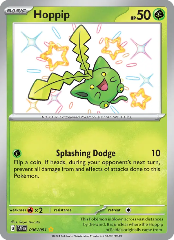 Hoppip Holo 096/91 Paldean Fates Pokémon Card