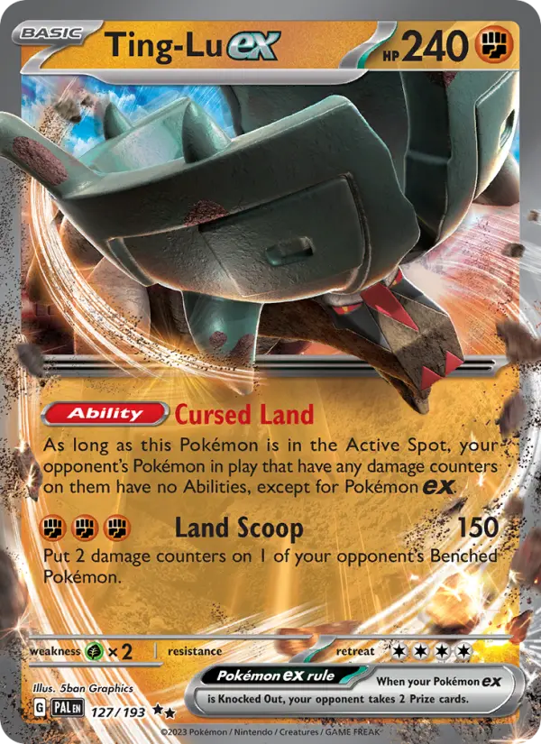 Ting-Lu ex Holo 127/193 Paldea Evolved Pokémon Card