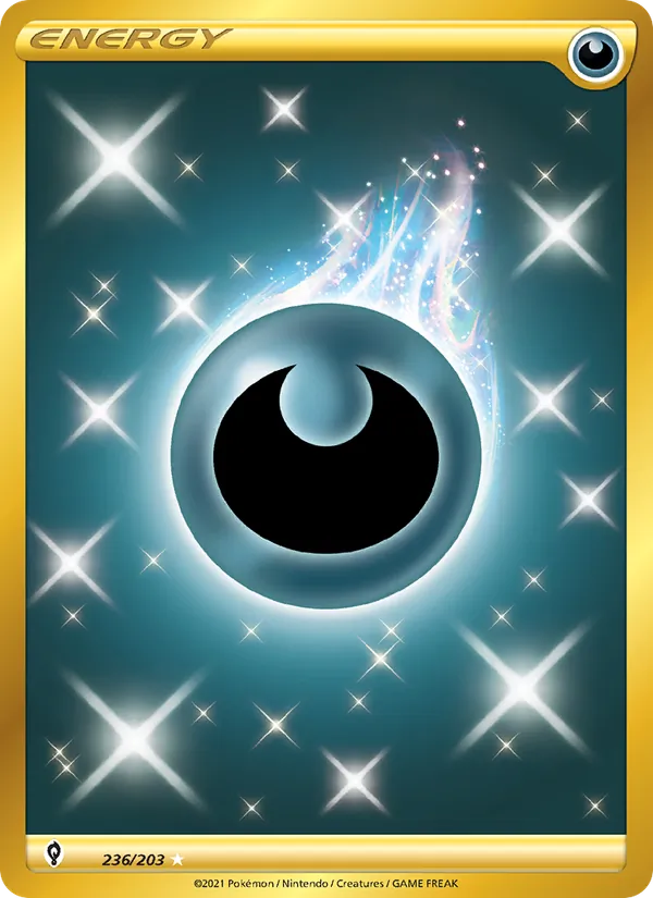 Darkness Energy Holo 236/203 Evolving Skies Pokémon Card