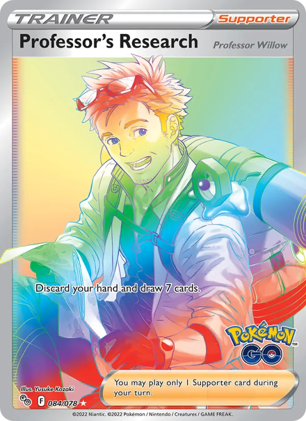 Professor's Research Holo 084/78 Pokémon GO Pokémon Card