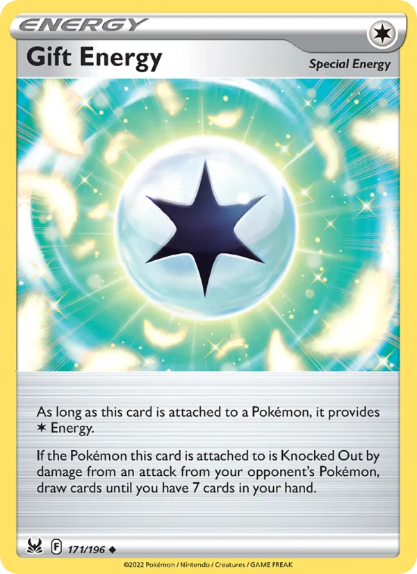 Gift Energy Reverse Holo 171/196 Lost Origin Pokémon Card