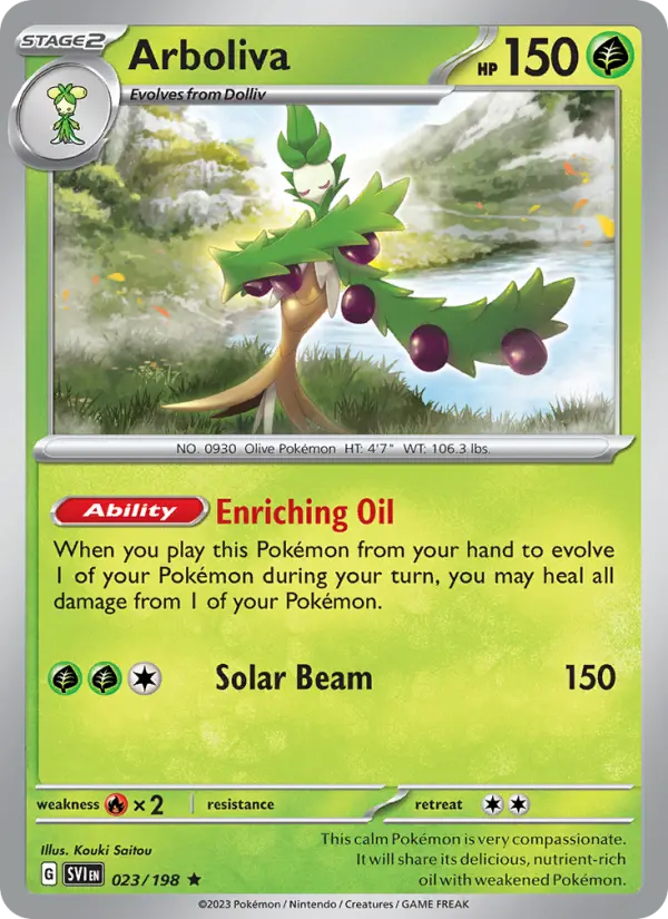 Arboliva Holo 023/198 Scarlet & Violet Pokémon Card
