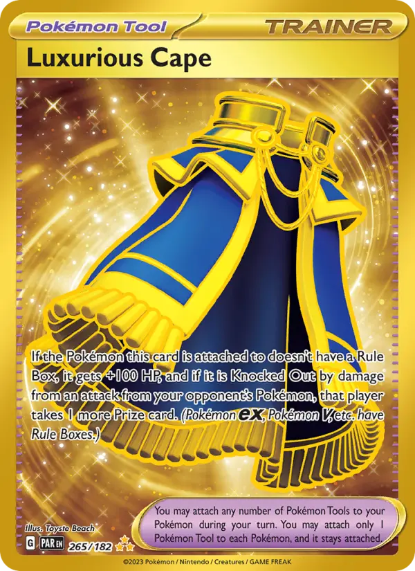 Luxurious Cape Holo 265/182 Paradox Rift Pokémon Card