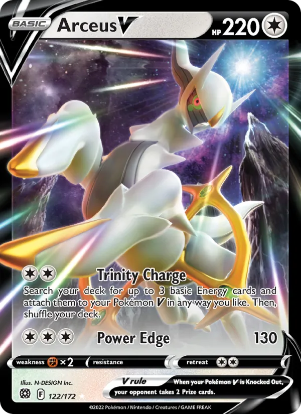 Arceus V Holo 122/172 Brilliant Stars Pokémon Card