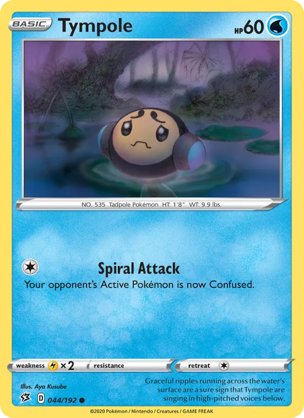 Tympole Reverse Holo 044/192 Rebel Clash Pokémon Card