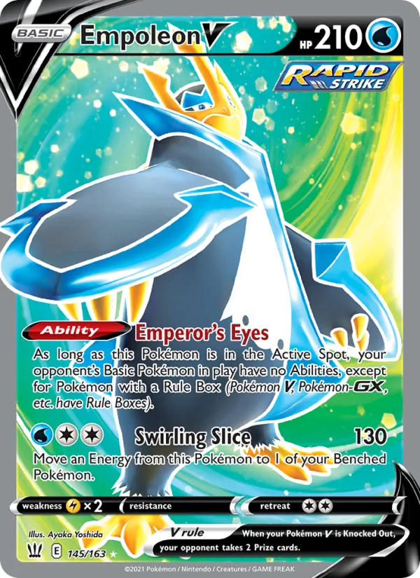 Empoleon V Holo 145/163 Battle Styles Pokémon Card