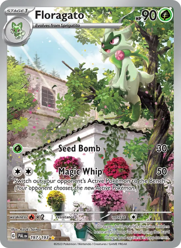 Floragato Holo 197/193 Paldea Evolved Pokémon Card