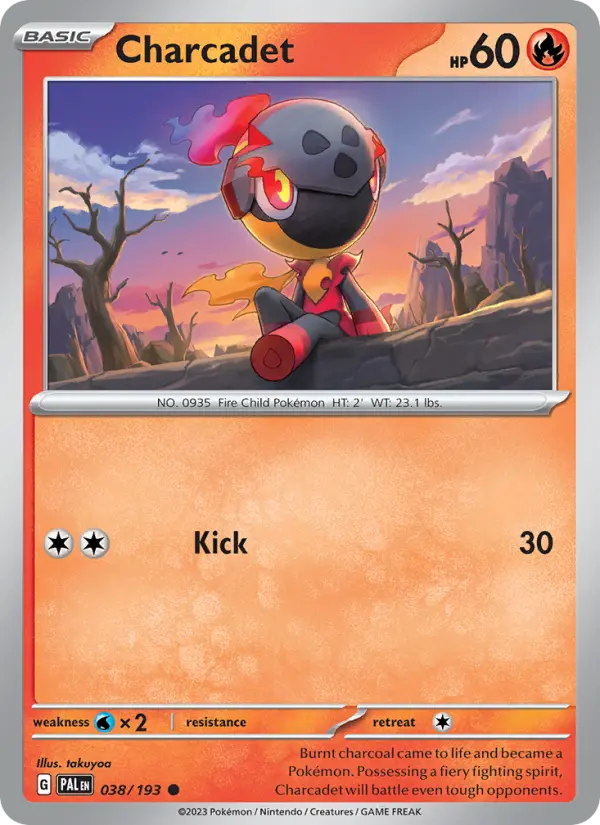 Charcadet Non-Foil 038/193 Paldea Evolved Pokémon Card