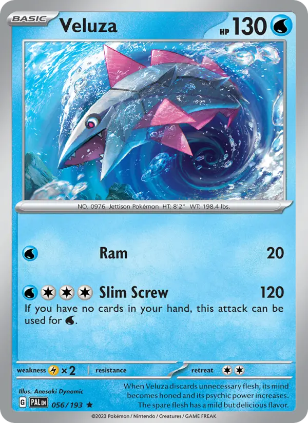 Veluza Holo 056/193 Paldea Evolved Pokémon Card