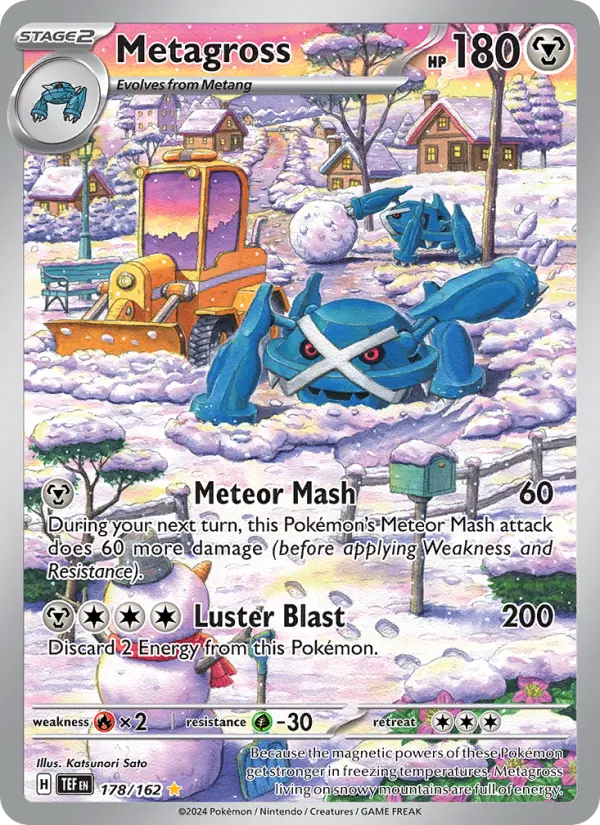 Metagross Holo 178/162 Temporal Forces Pokémon Card