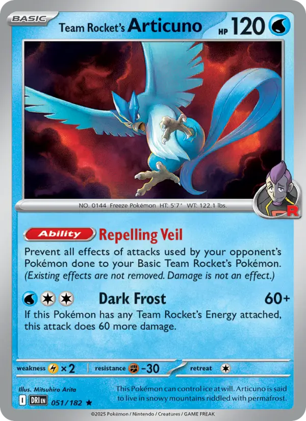 Team Rocket's Articuno (DRI) 051